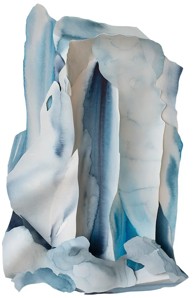 Ice Chimney on the North Face of the Eiger -