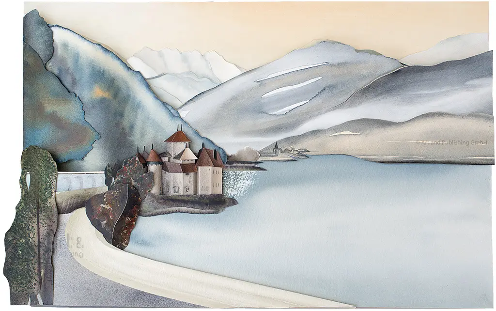 Chillon Castle - 60x80x7cm