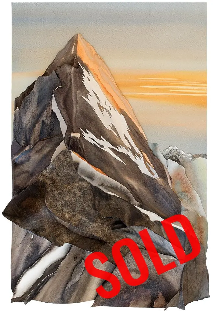 The Eiger from the Mittellegi Ridge SOLD - 80x60x