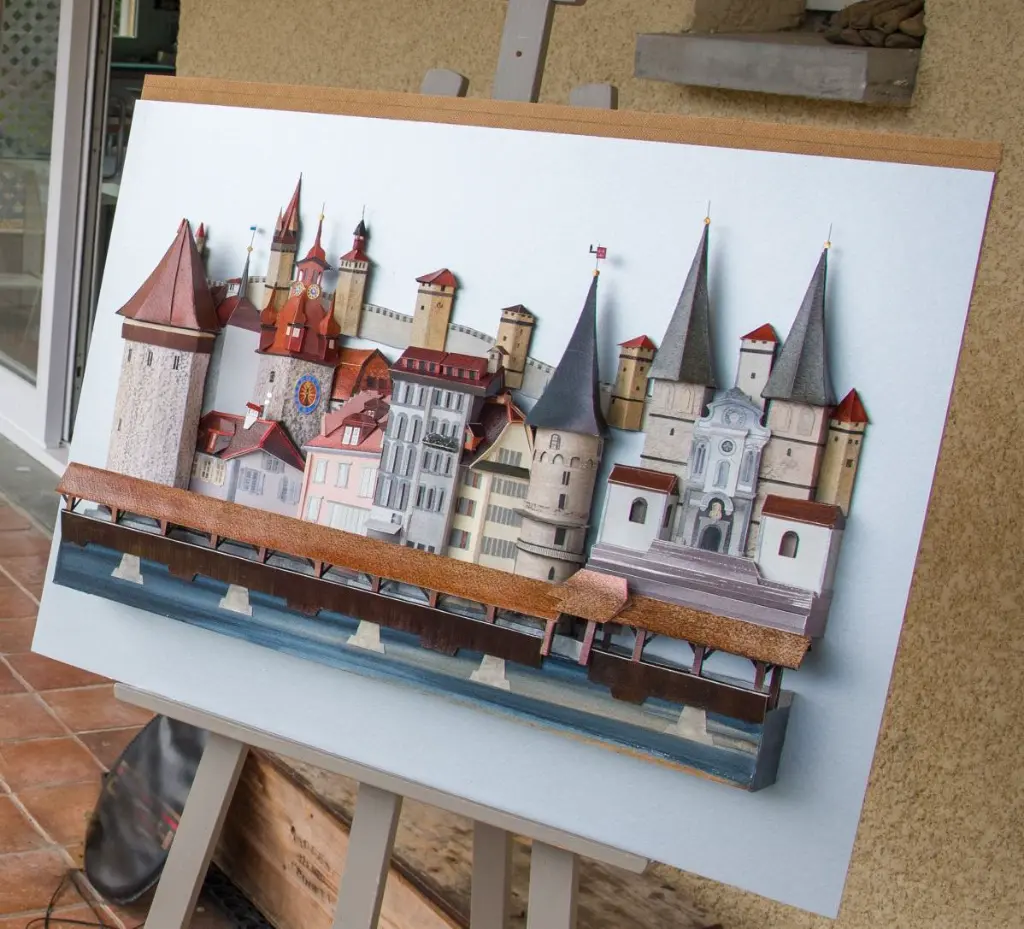 inst-0000-d-Prue Bishop Sculptural Watercolour® - Switzerland Towers of Lucerne - just completed - image©Lumby20170703-1688.webp