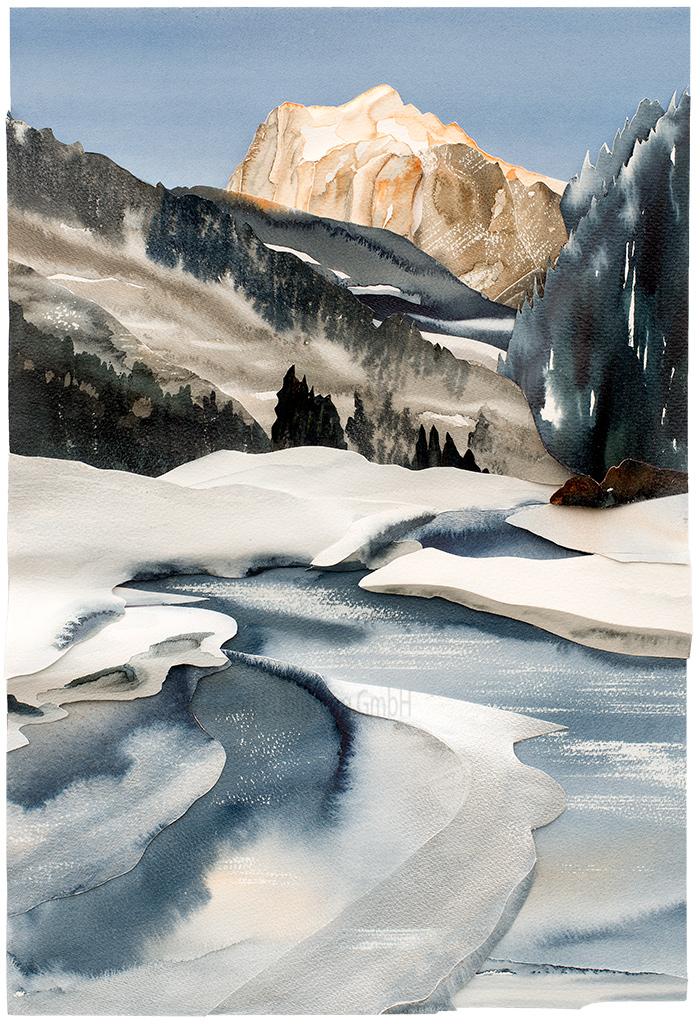 Schwarze-Lütschine and the Wetterhorn