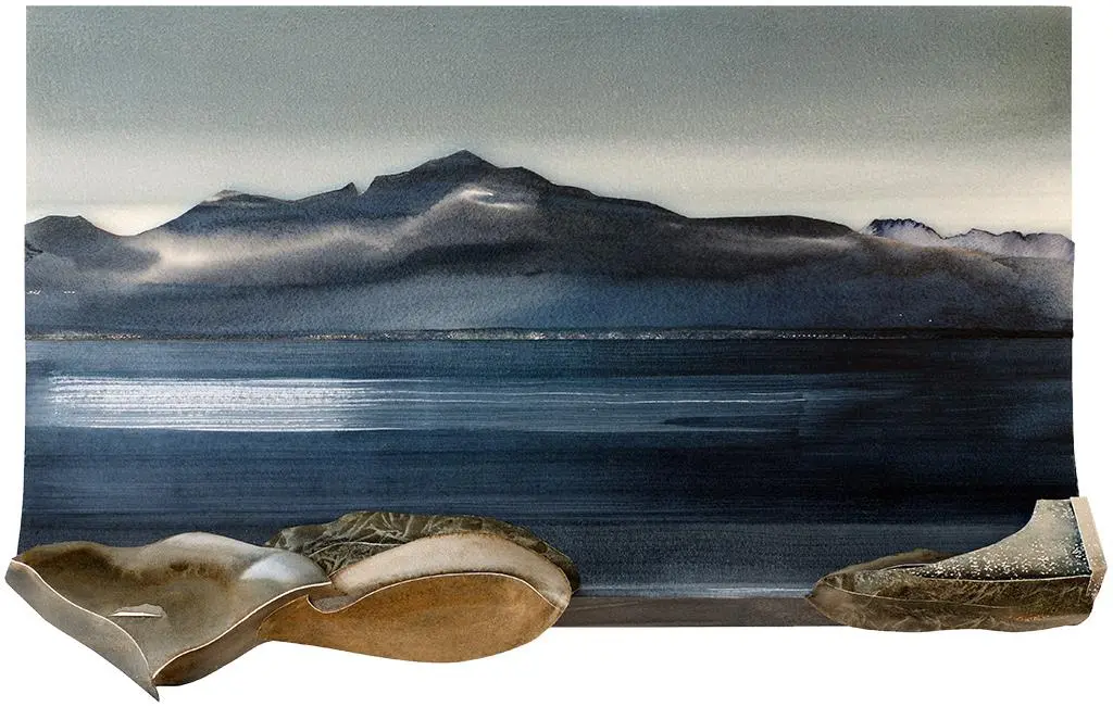 Lac Leman in Moonlight 