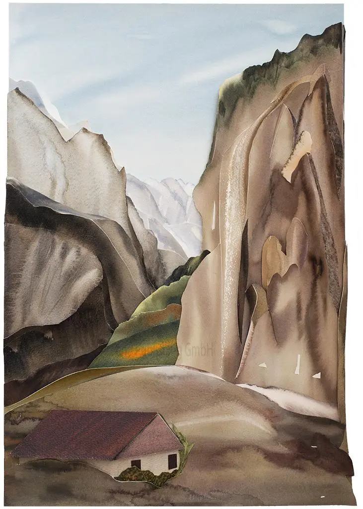 [S12] Lauterbrunnen Staubbach Falls (Original Painting)
